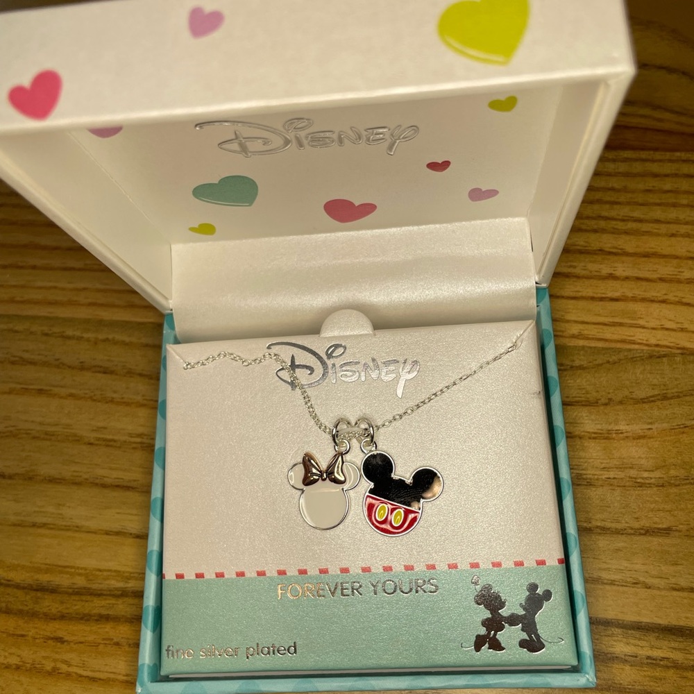 Disney “Forever Yours” Mickey and Minnie Necklace